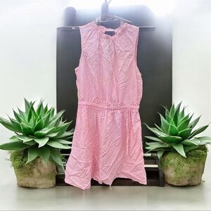 Cloth & Stone Sleeveless Crewneck Mini Dress Drawstring Waist